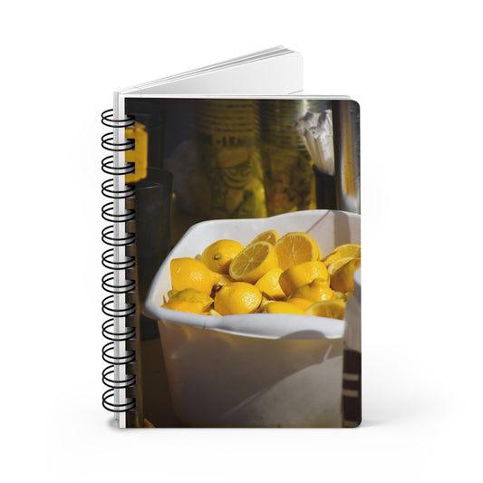 Lemon Spiral Bound Journal — Bright Citrus Notebook for Notes & Sketches
