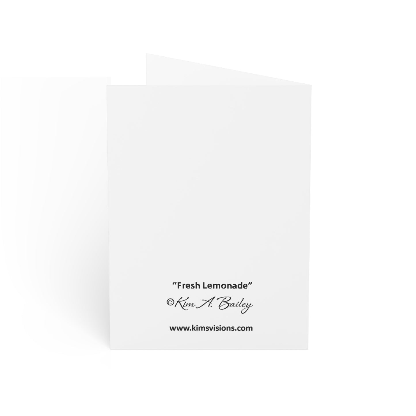 Greeting Cards (1, 10, 30, and 50 pcs.) "Fresh Lemonade" by Kim A. Bailey