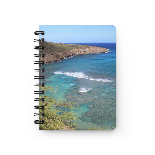 Spiral Notebook - Ruled Line - "Hanauma Bay Surf" by Kim Bailey