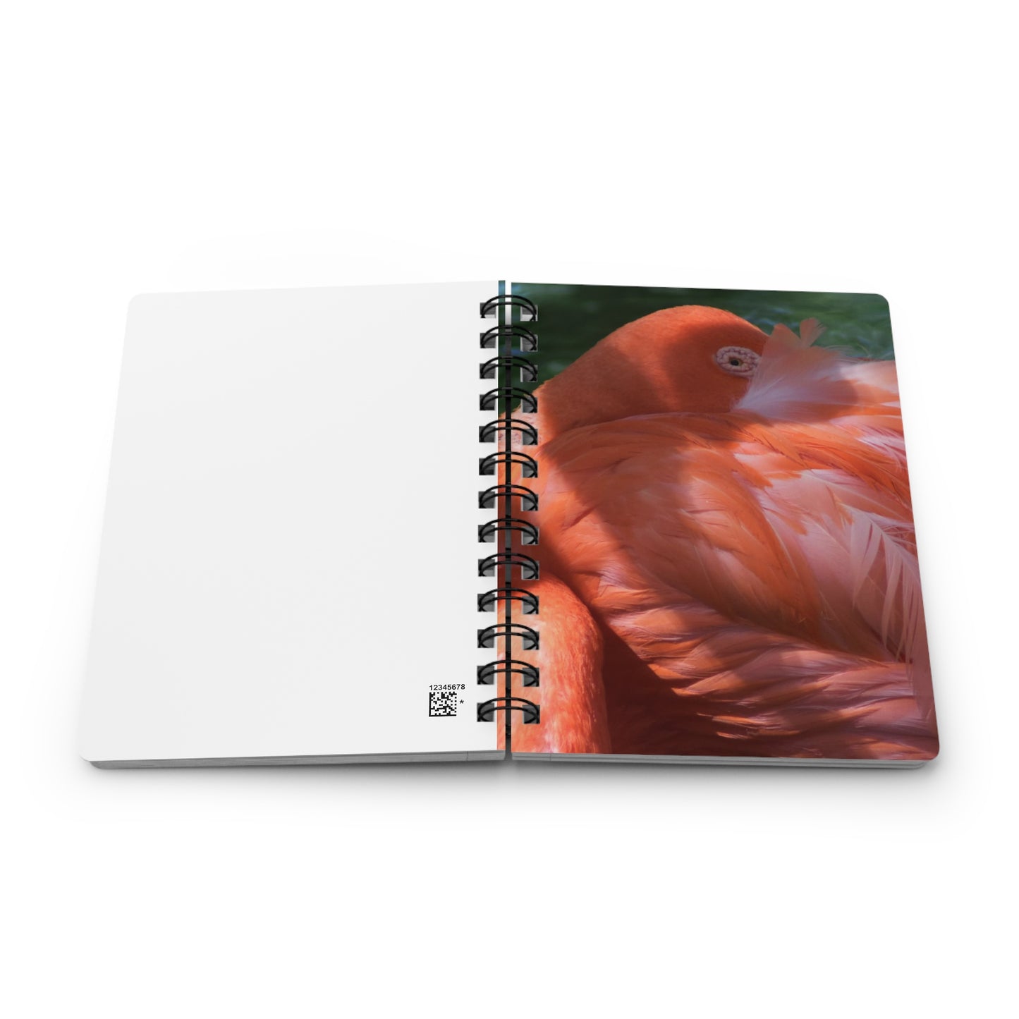 Pink Bird Spiral Bound Journal — Floral Avian Notebook for Notes & Journaling