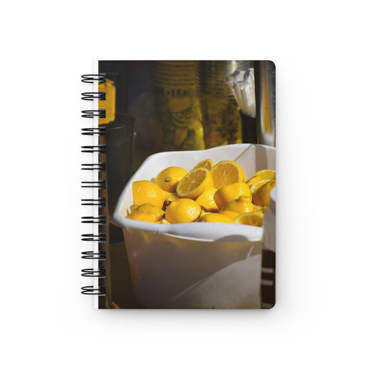 Lemon Spiral Bound Journal — Bright Citrus Notebook for Notes & Sketches