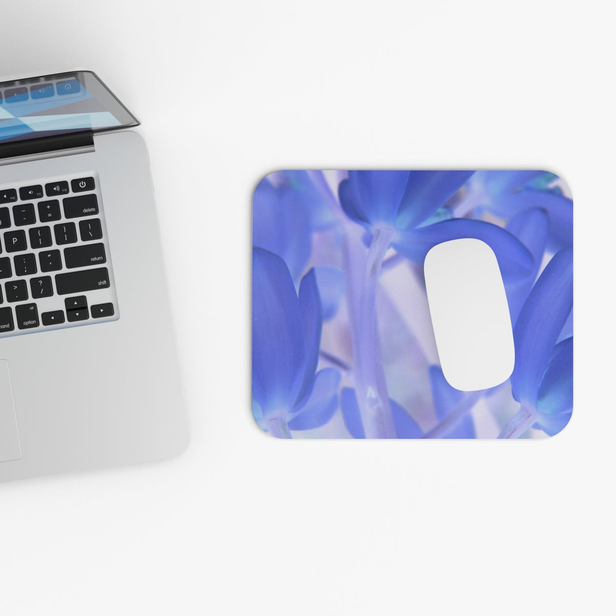 Mouse Pad with "Blue Tinted Orchids"