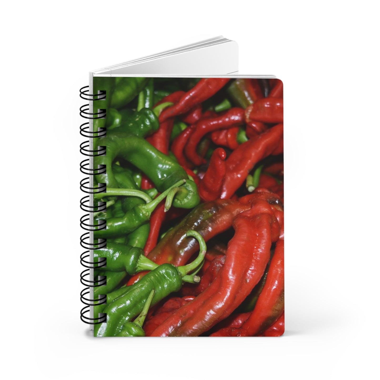 Spiral Notebook - Ruled Line "Chili Peppers" Photograph by Kim A. Bailey
