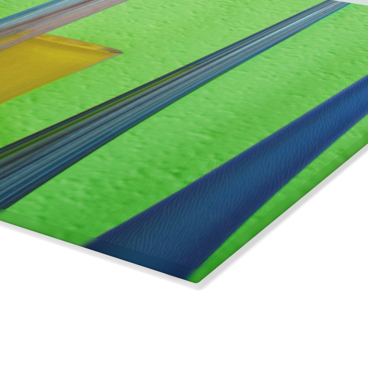 Modern Glass Vases Glass Cutting Board - Abstract Colorful Kitchen Art