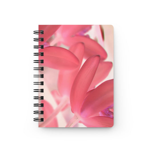 Pink Spiral-Bound Journal — Floral Notebook for Notes & Journaling