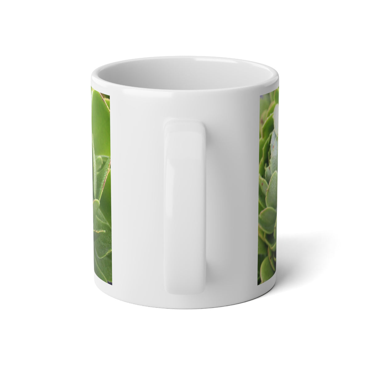 Jumbo Mug, 20 oz "Green Succulent" by Kim A. Bailey