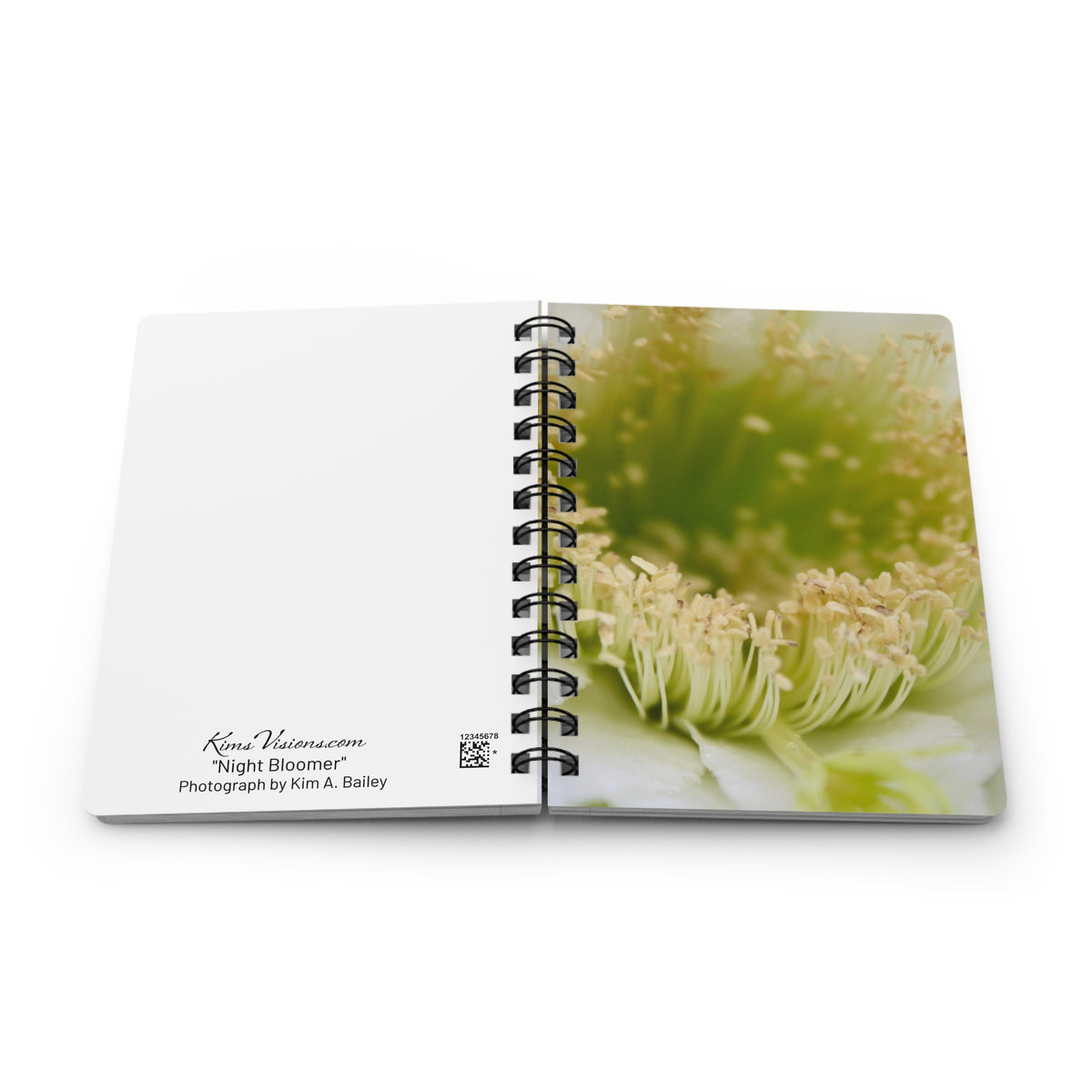 Spiral Notebook - Ruled Line - "Night Bloomer" by Kim Bailey