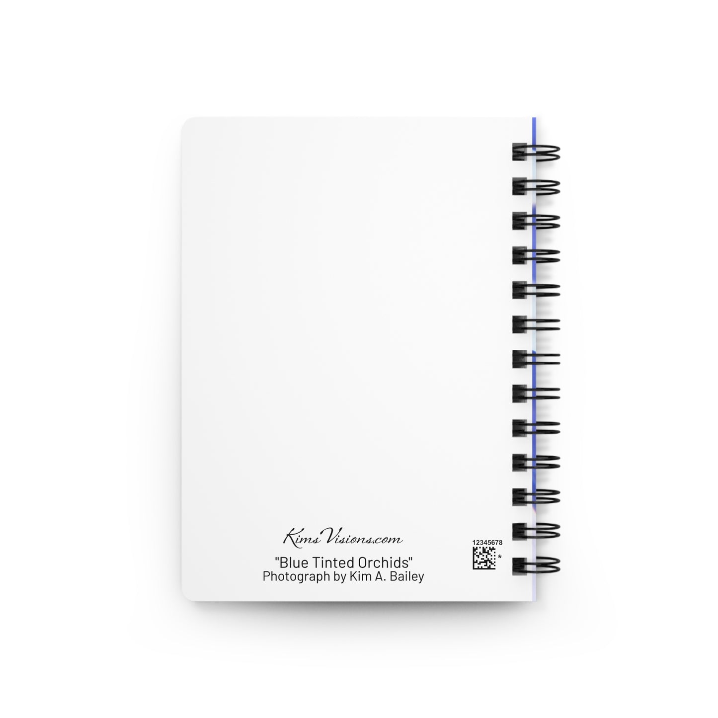 Spiral Notebook - Ruled Line - "Blue Tinted Orchid" by Kim Bailey