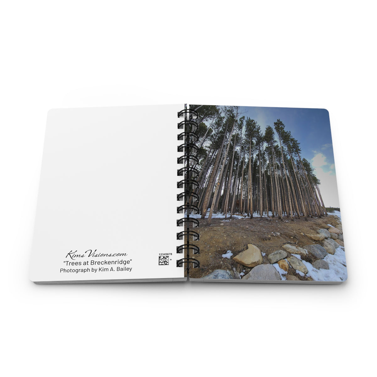 Spiral Notebook - Ruled Line - "Trees at Breckenridge" by Kim Bailey