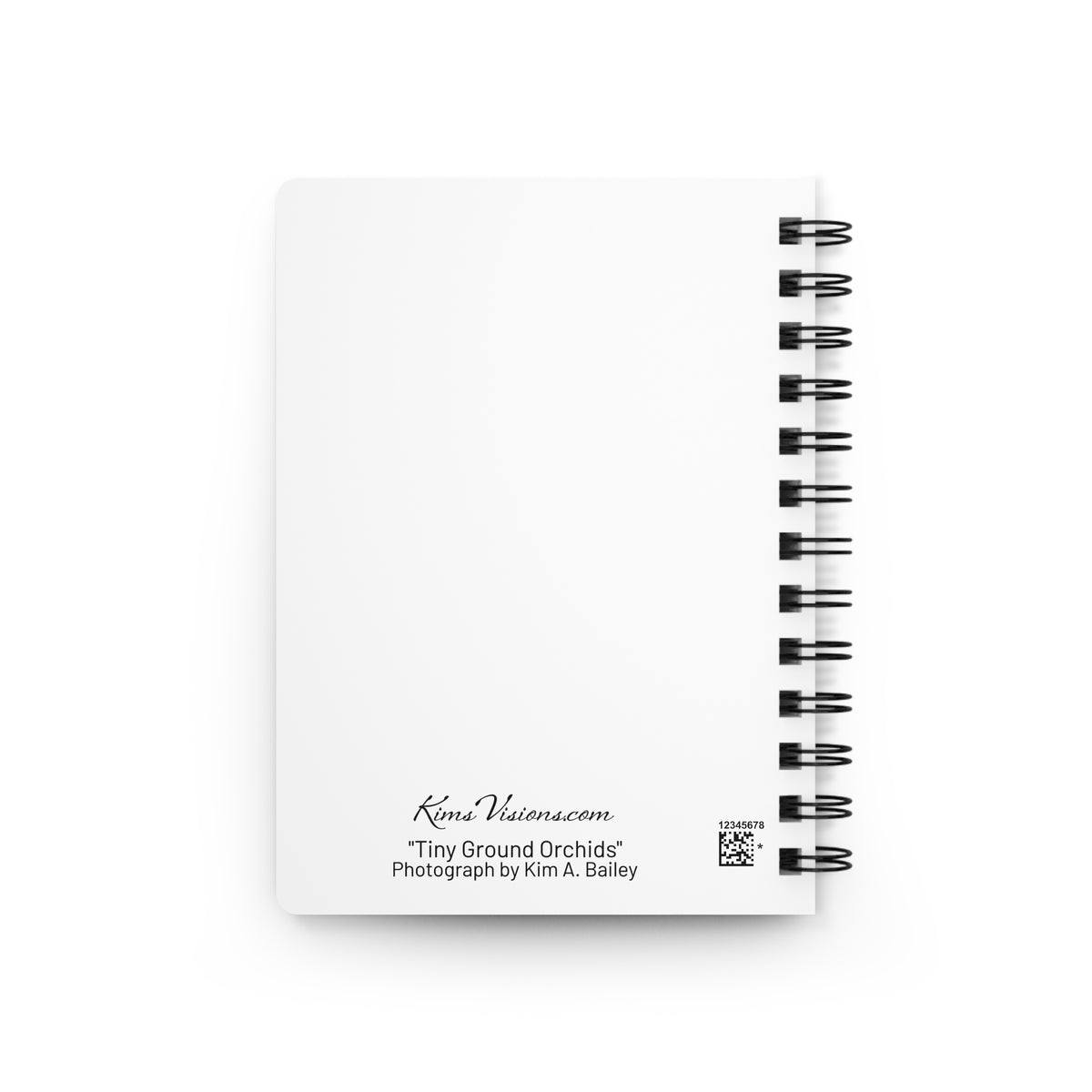 Spiral Notebook - Ruled Line " Tiny Ground Orchid" by Kim A. Bailey