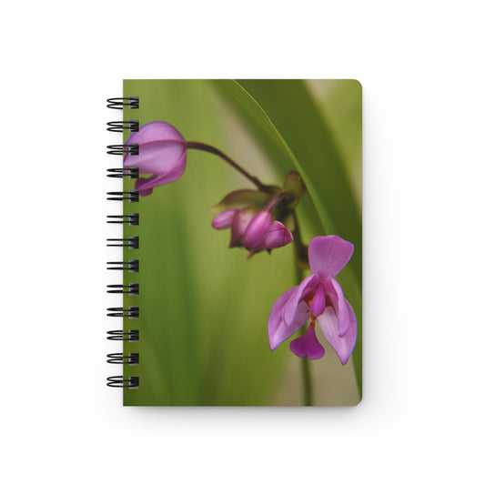 Spiral Notebook - Ruled Line " Tiny Ground Orchid" by Kim A. Bailey