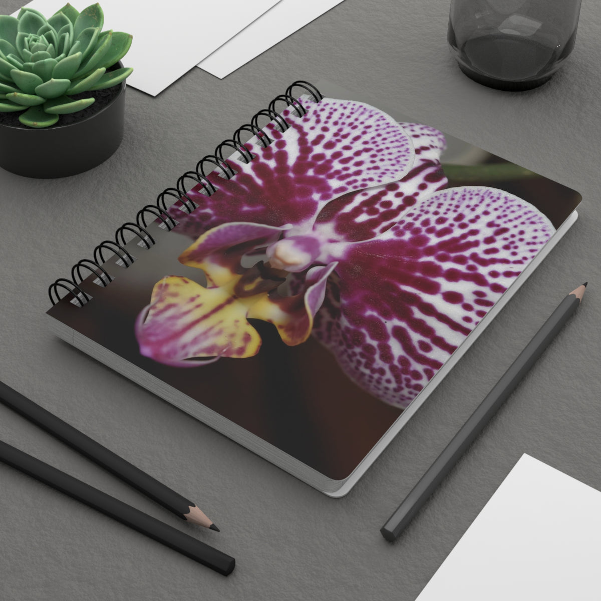 Flowery Spiral-Bound Journal — Floral Notebook for Notes & Journaling