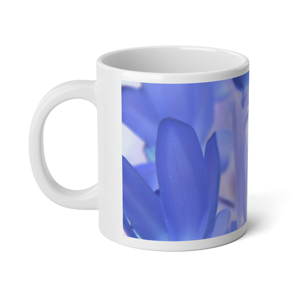 Jumbo Mug, 20 oz "Blue Tinted Orchids" by Kim A. Bailey
