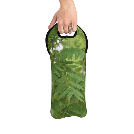 Wine Tote Bag, "Tree Leaves" Photograph by Kim A. Bailey