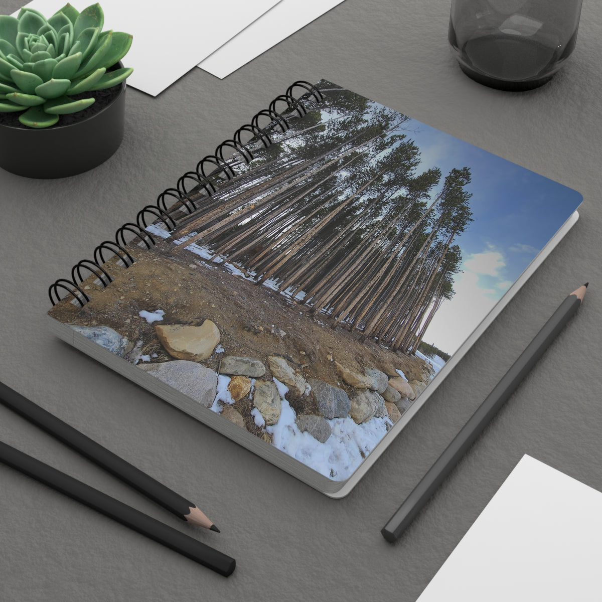 Spiral Notebook - Ruled Line - "Trees at Breckenridge" by Kim Bailey