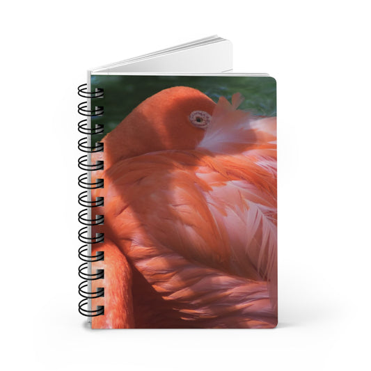 Pink Bird Spiral Bound Journal — Floral Avian Notebook for Notes & Journaling