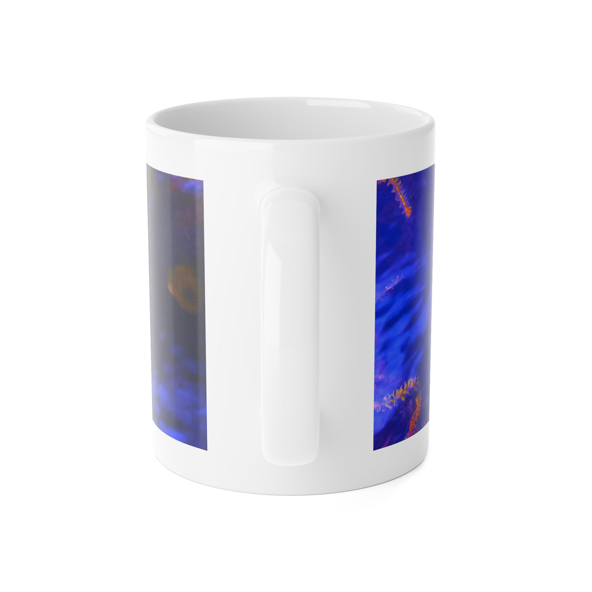 Ceramic Mug, 11 oz "Yellow and Purple" by Kim A. Bailey