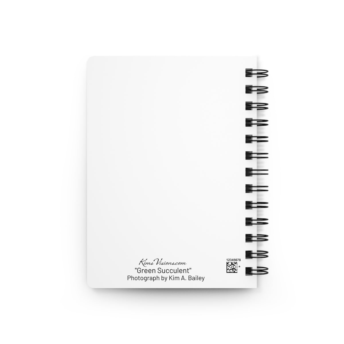 Succulent Spiral Bound Journal — Botanical Notebook for Plant Lovers