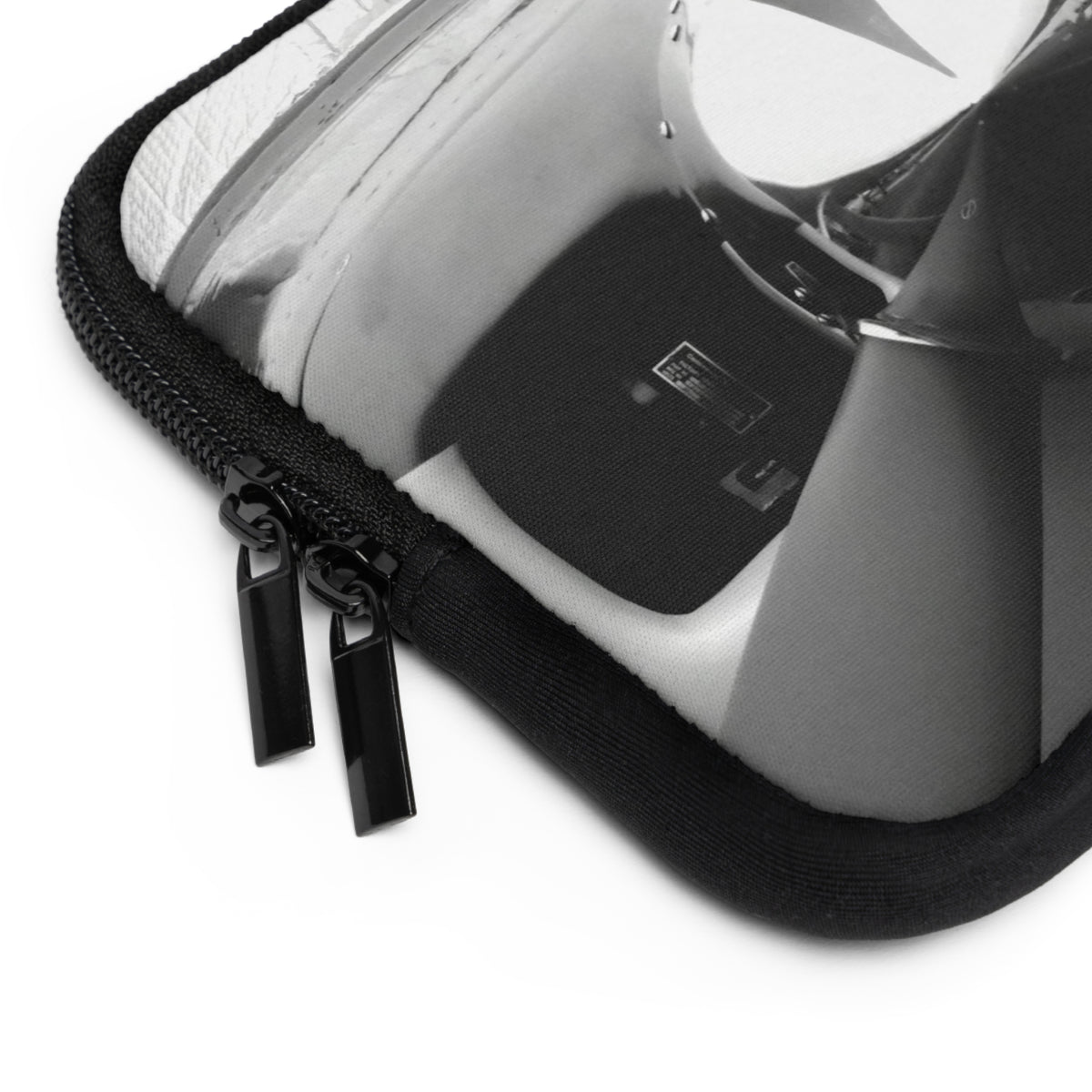 Laptop or Tablet Sleeve Featuring Kim's "Black and White Propeller" Photograph