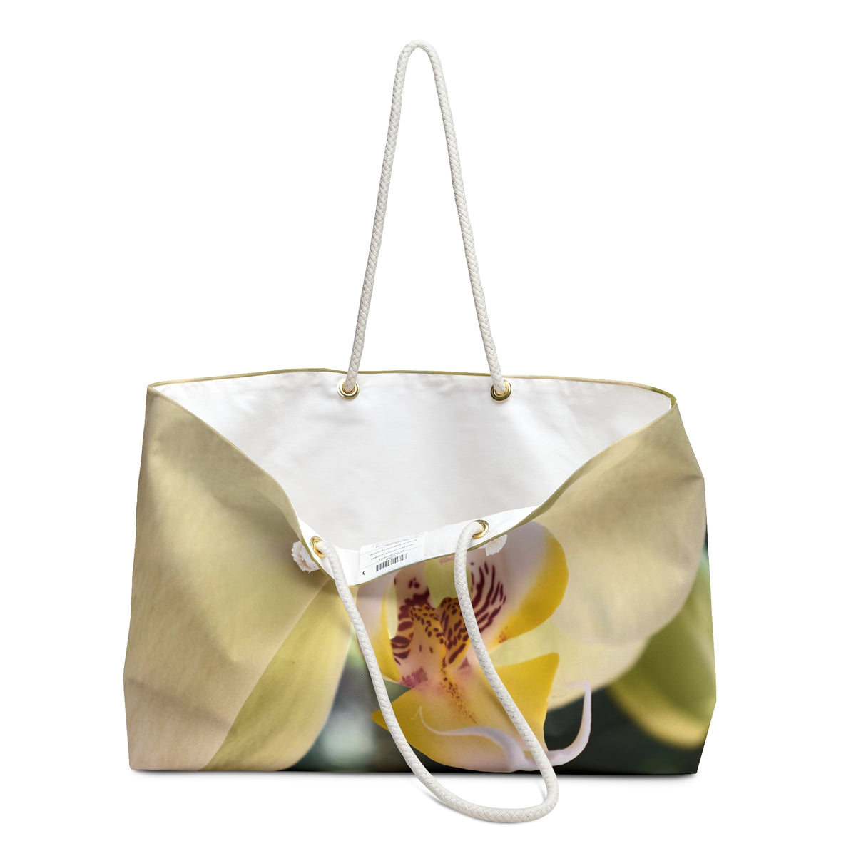 Yellow Orchid Weekender Tote Bag – Floral Fine Art by Kim A. Bailey