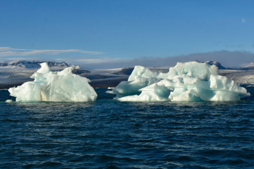 Glacier Ice with Moon image 0