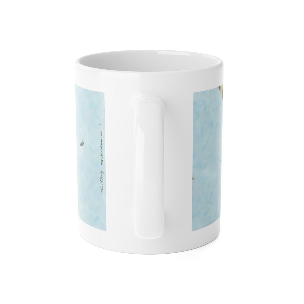 Ceramic Mug, 11oz "Dragonfly and Leaf" Nature Photograph by Kim A. Bailey