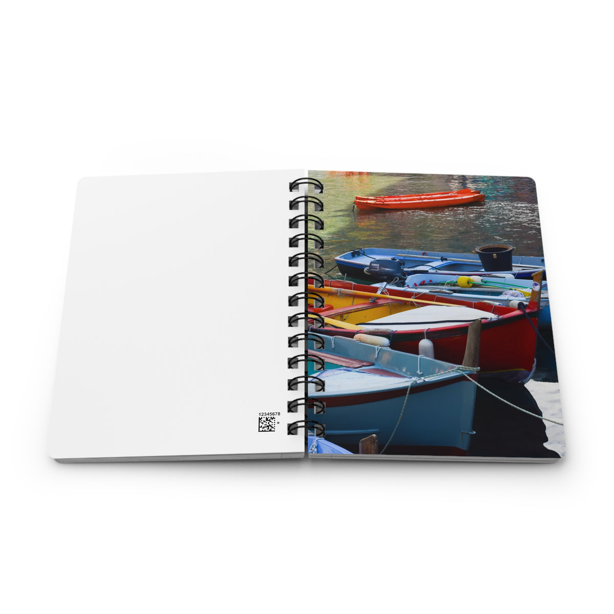 Spiral Notebook - Ruled Line - "Fishing Boats" by Kim Bailey