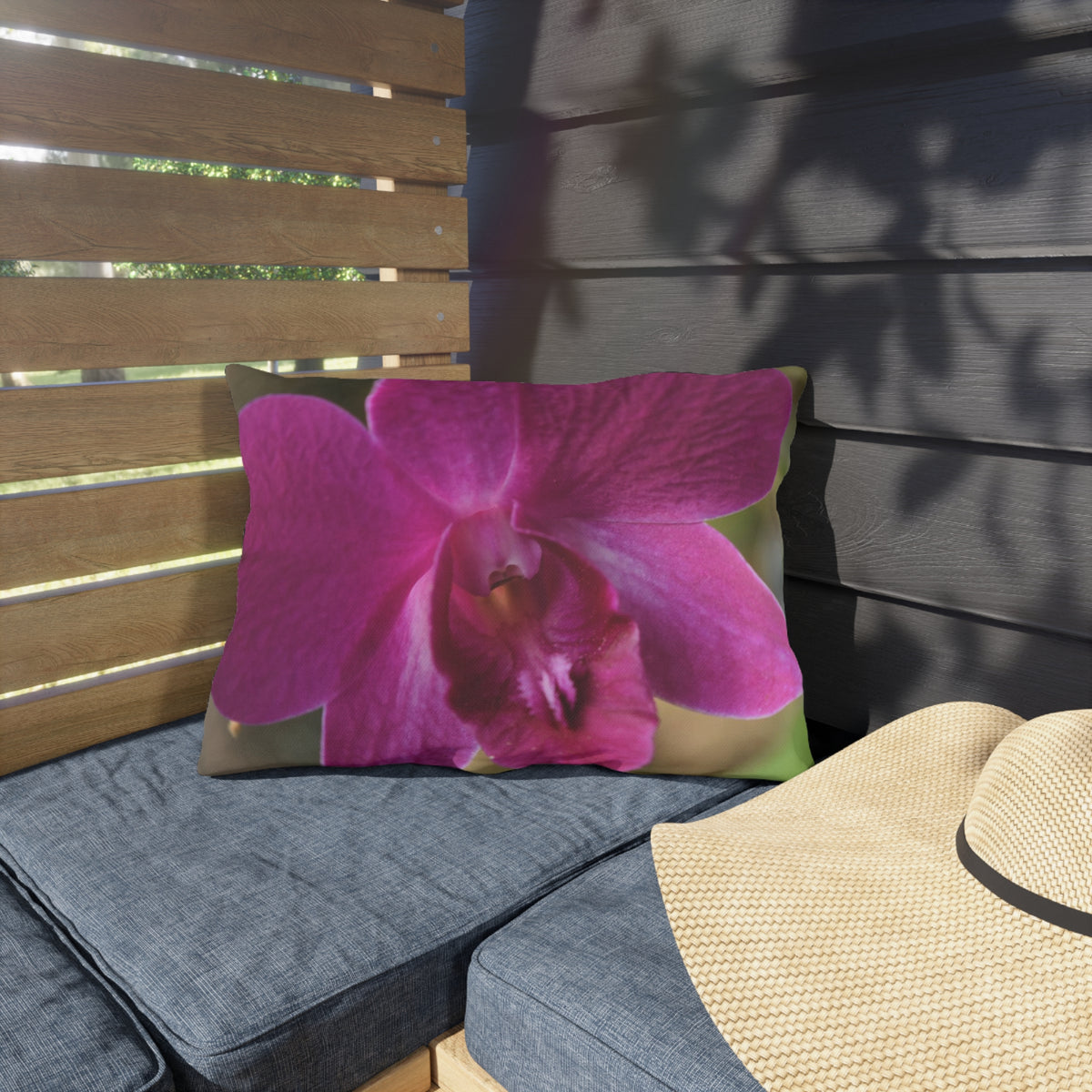 Outdoor Pillow "Purple Orchid" Choice of 4 sizes