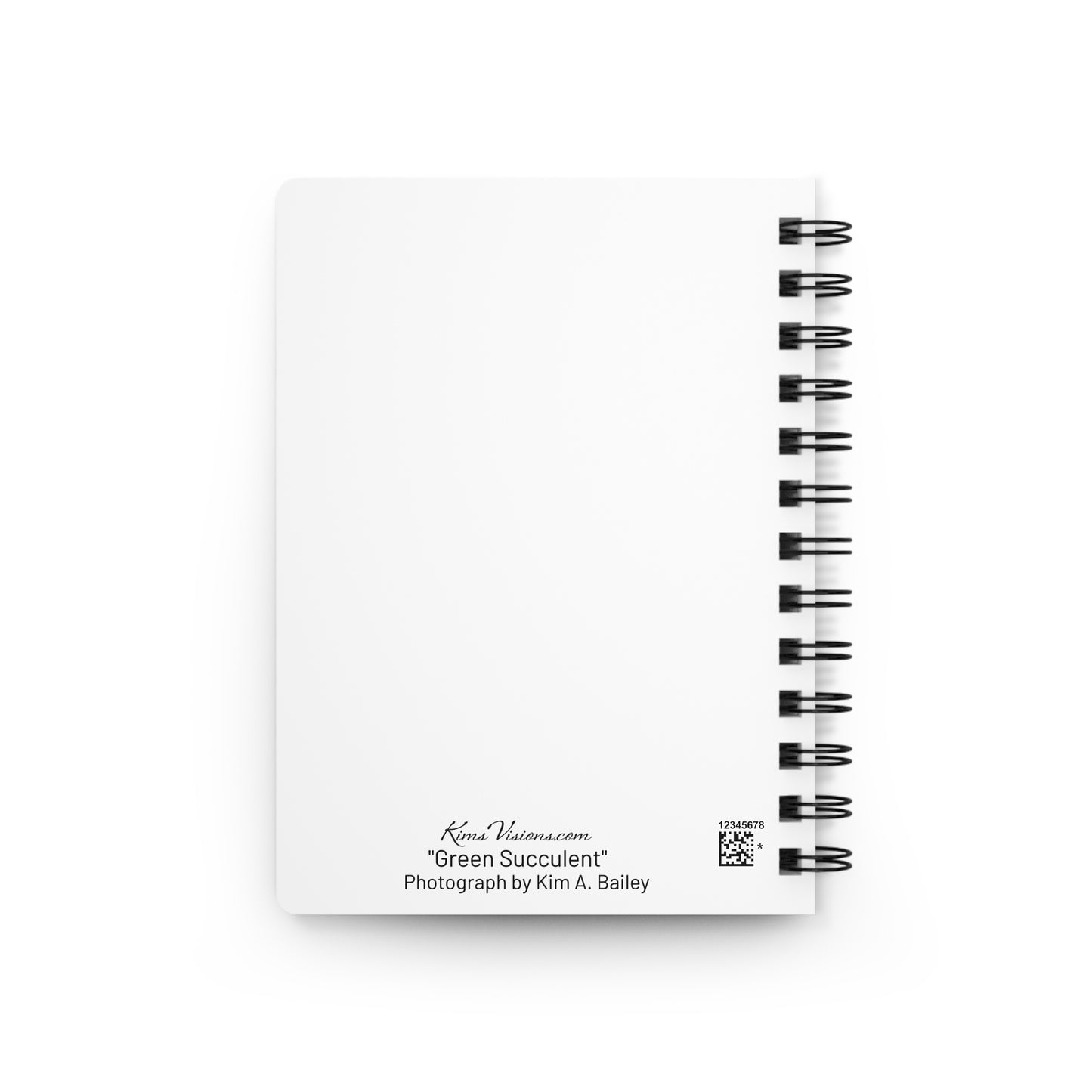 Succulent Spiral Bound Journal — Botanical Notebook for Plant Lovers