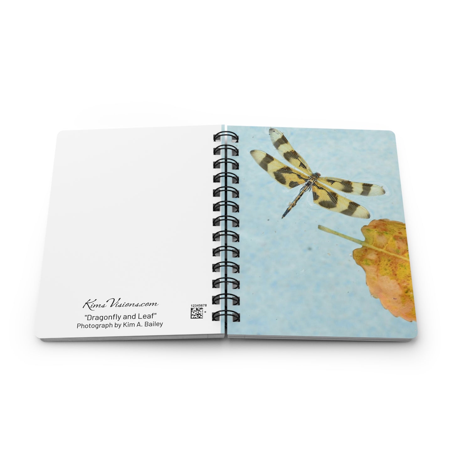 Dragonfly Spiral Journal — Pocket Spiral Bound Notebook