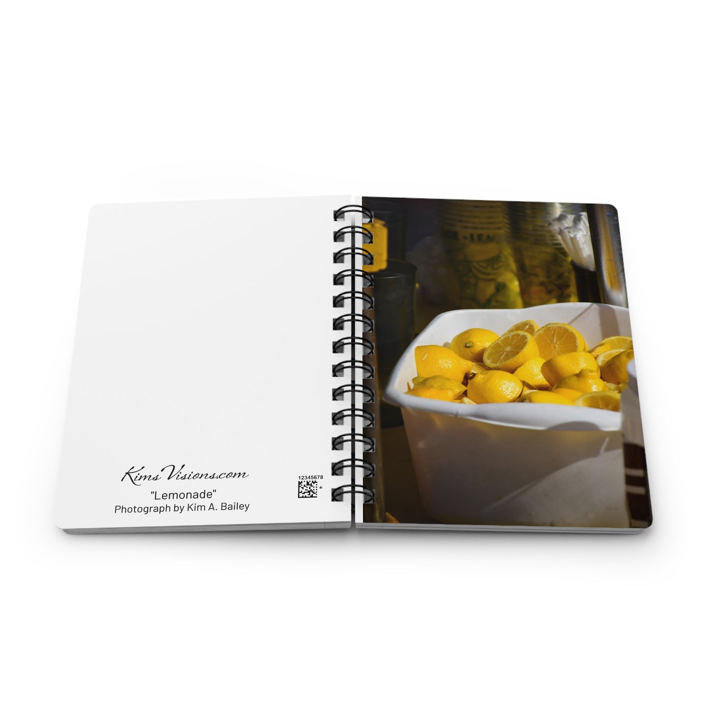 Lemon Spiral Bound Journal — Bright Citrus Notebook for Notes & Sketches