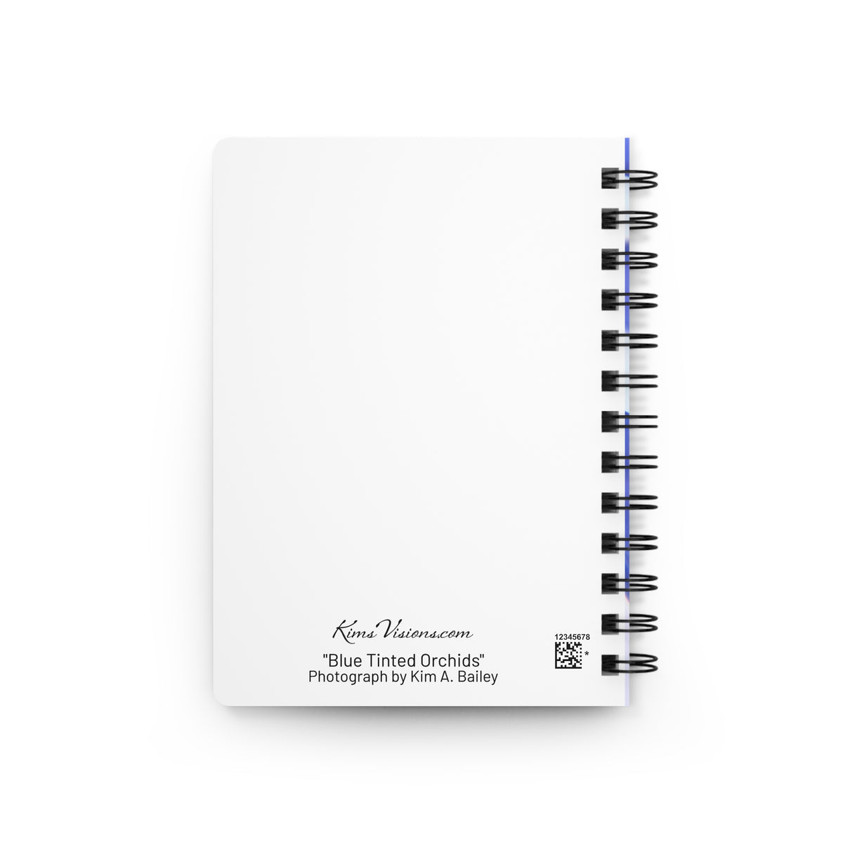 Spiral Notebook - Ruled Line - "Blue Tinted Orchid" by Kim Bailey