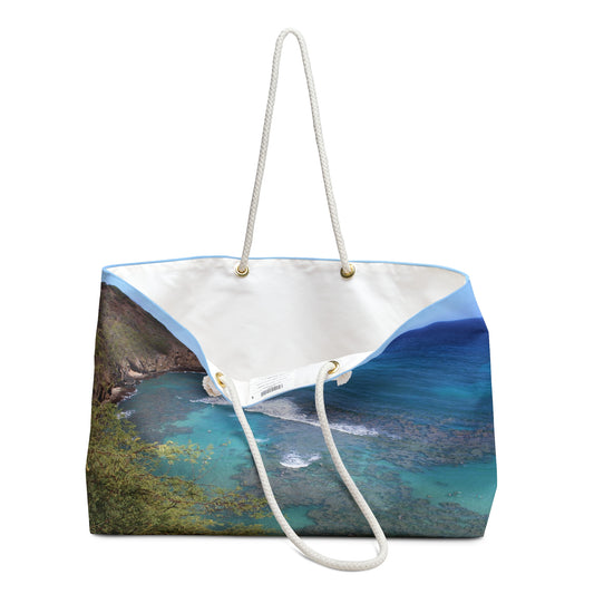 Weekender Bag - Hanauma Beach Hawaii Printed Design by Kim A Bailey
