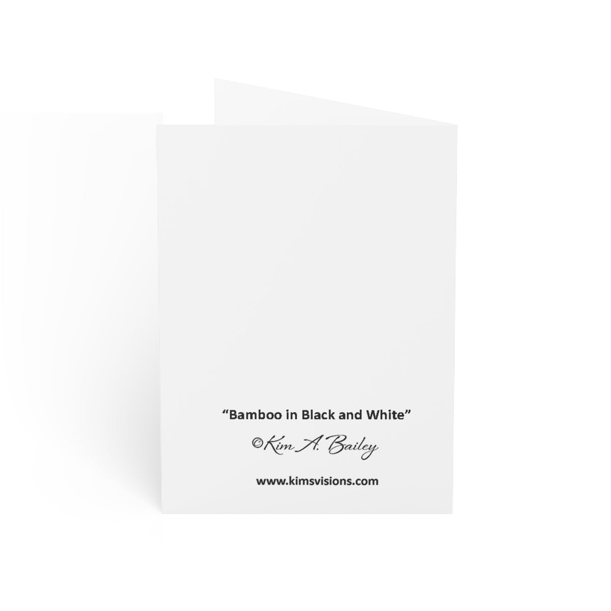 Note Cards "B/W Bamboo" by Kim A. Bailey (1, 10, 30, and 50 pcs.)