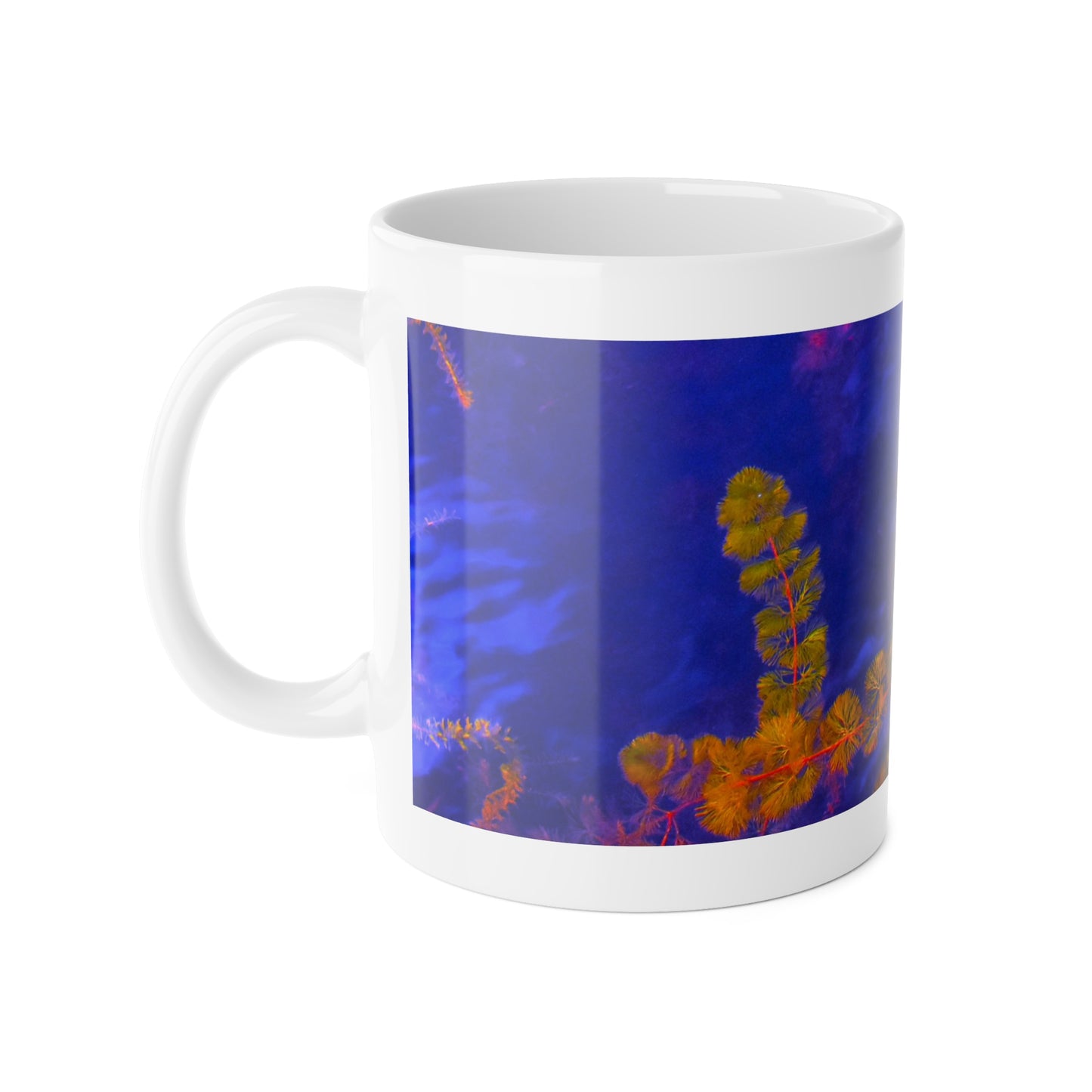 Ceramic Mug, 11oz "Yellow and Purple" by Kim A. Bailey