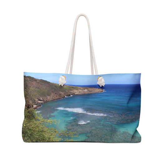 Weekender Bag - Hanauma Beach Hawaii Printed Design by Kim A Bailey