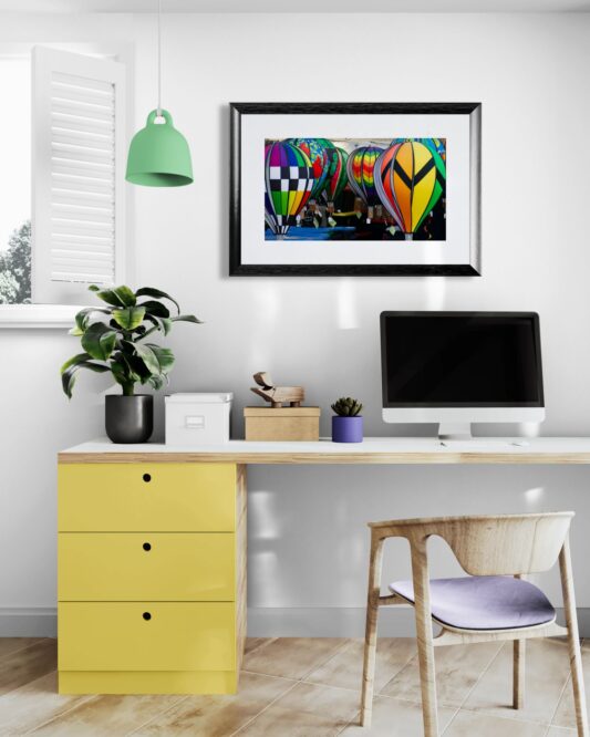 Air_Balloon_Decor Original Photograph by Kim A. Bailey in a Home Office