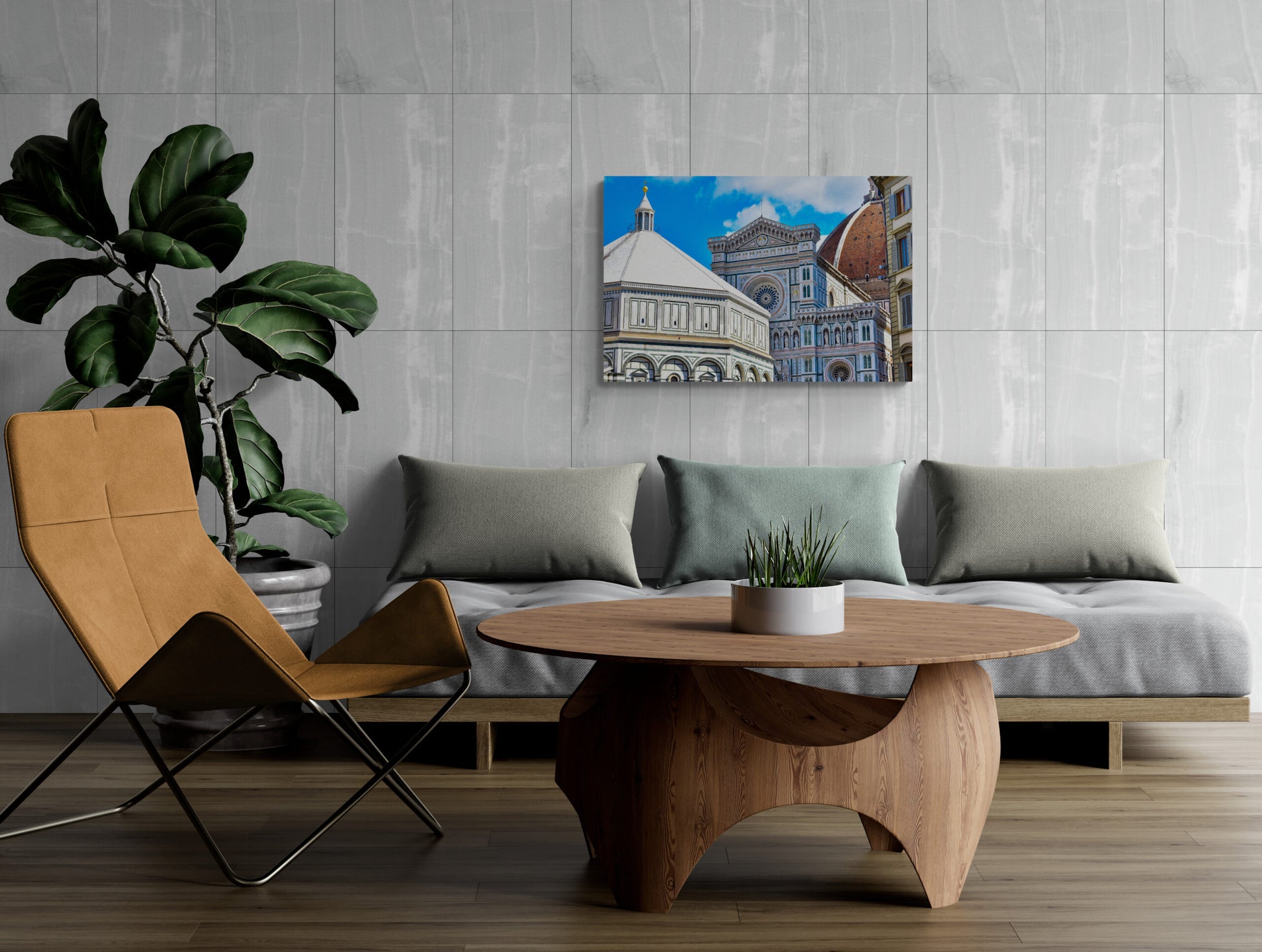 Architecture of Florence, Italy Original Photograph by Kim A. Bailey Hanging on the Wall in a Contemporary Living Room