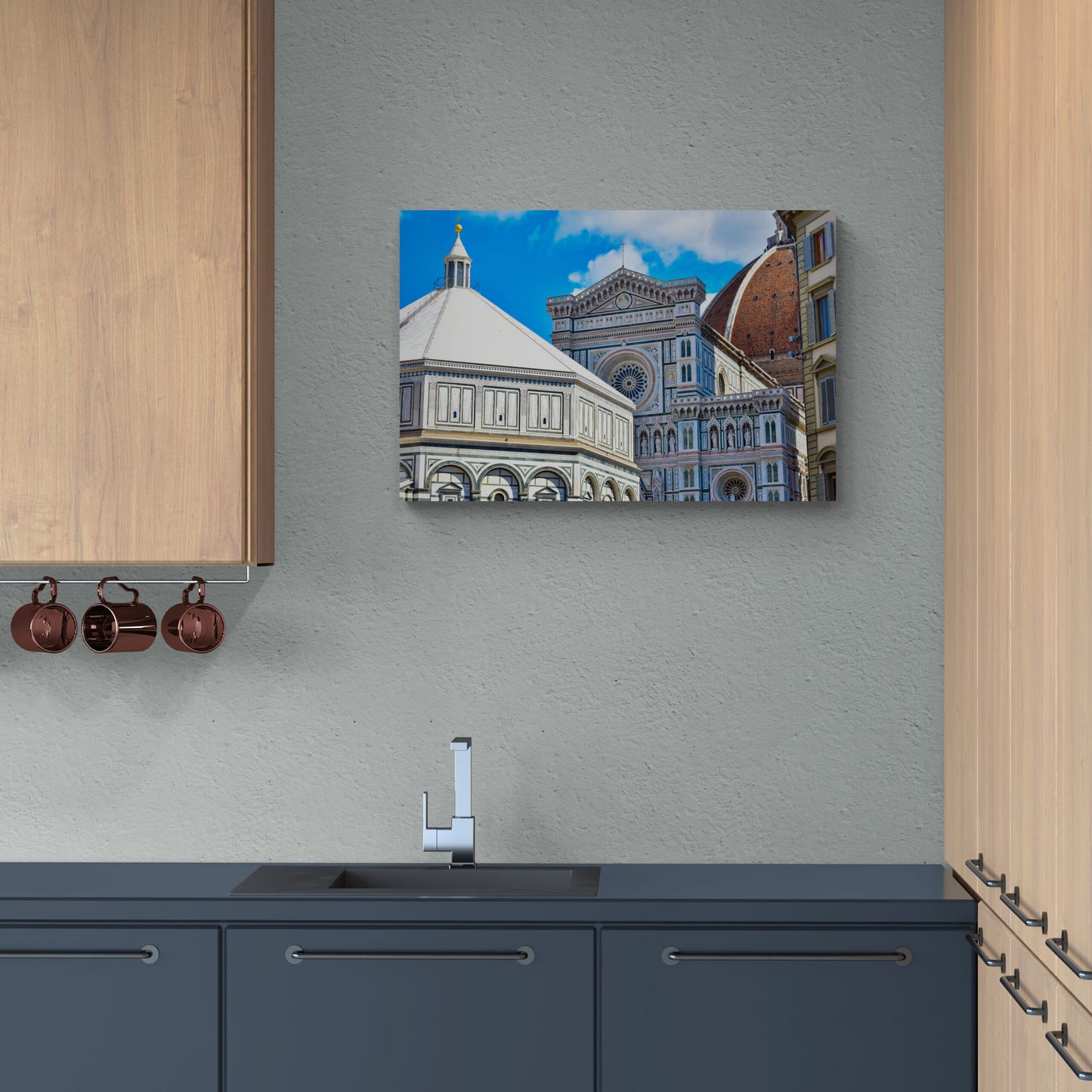 Architecture of Florence, Italy Original Photograph by Kim A. Bailey Hanging on the Wall in a Kitchen