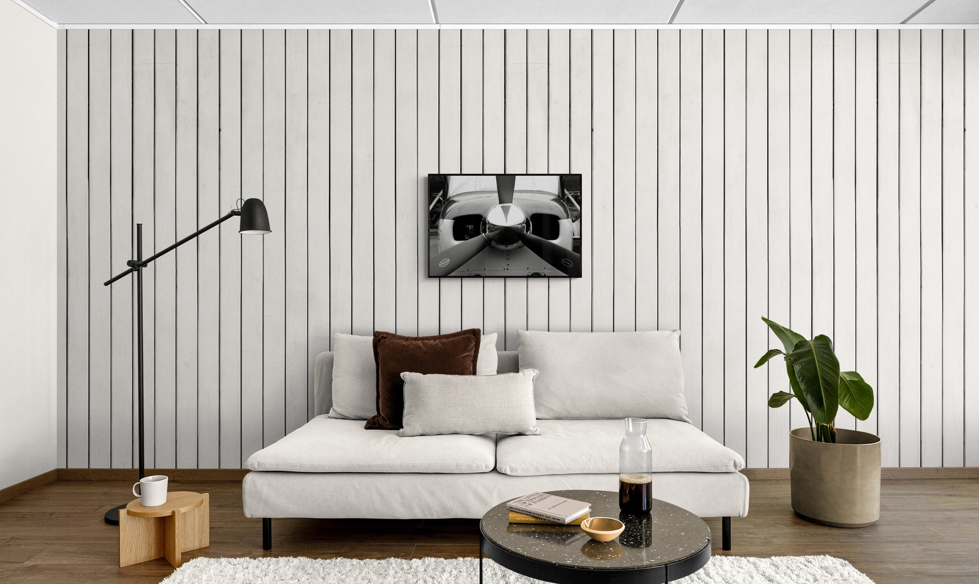 Black and White Propeller, Original Photograph by Kim A. Bailey