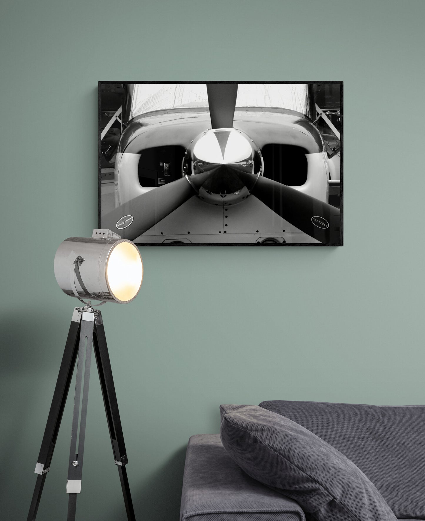 Black and White Propeller, Original Photograph by Kim A. Bailey