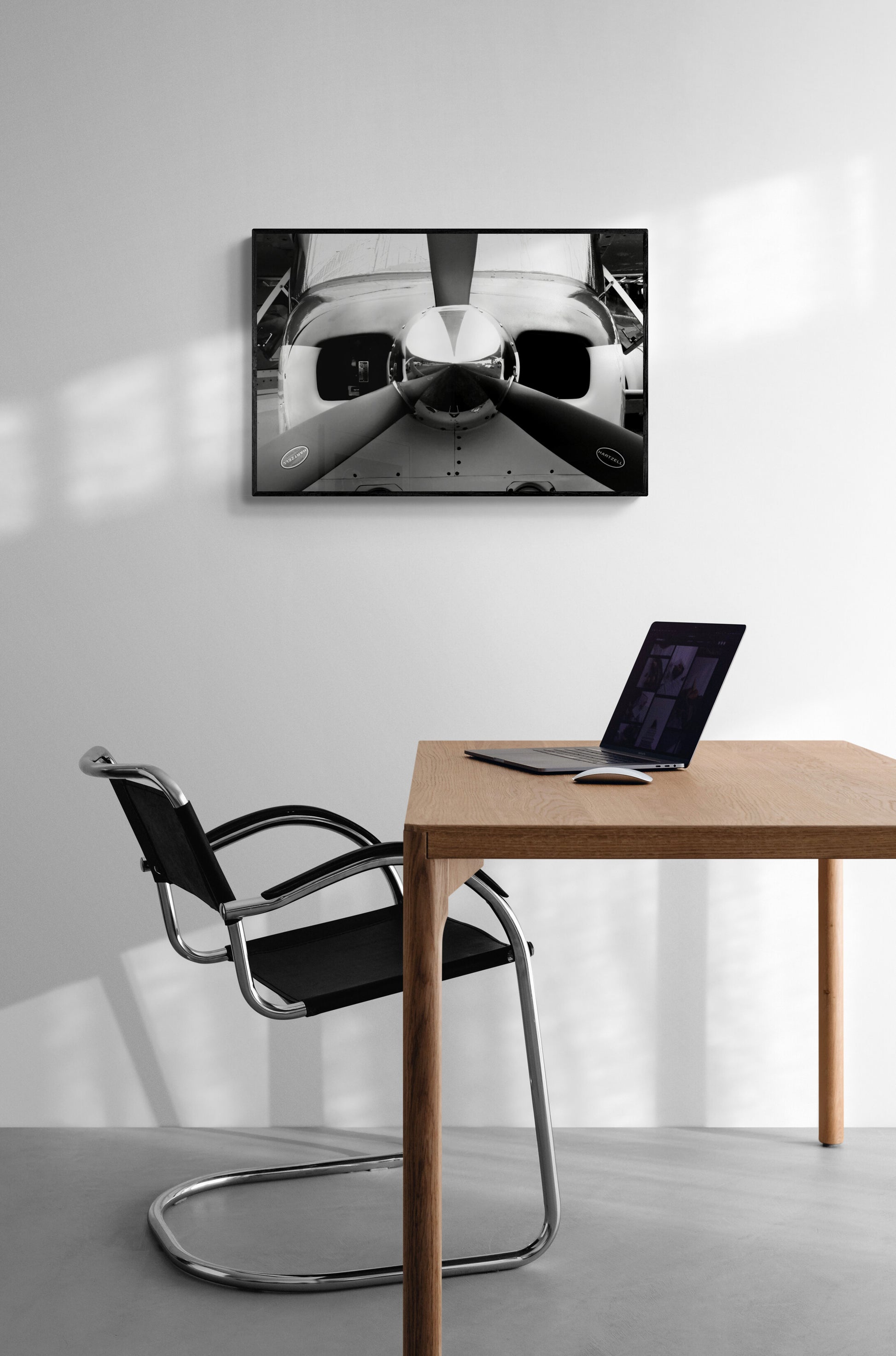 Black and White Propeller, Original Photograph by Kim A. Bailey