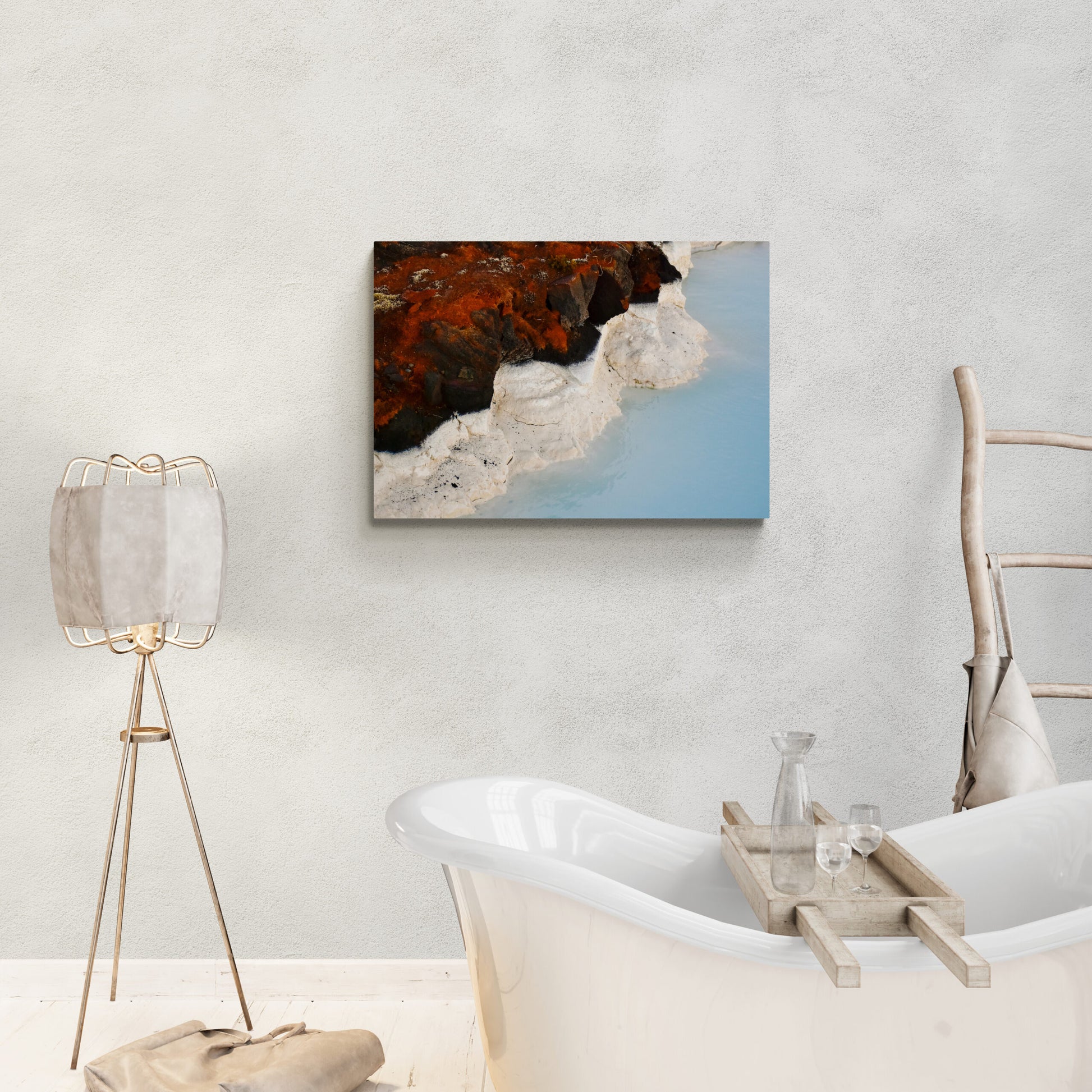 Blue Lagoon Silicon Original Photograph by Kim A. Bailey Hanging in a spa bath
