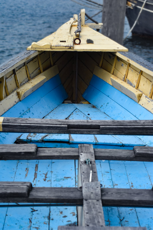 Blue and Yellow Boat
