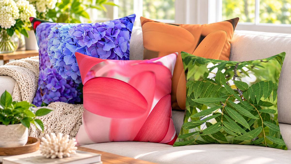 Soft faux suede pillows for your indoor style.