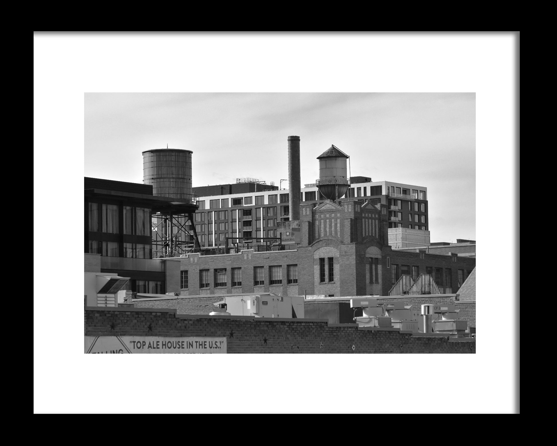 Denver Ale, Original Black and White Photograph by Kim A. Bailey