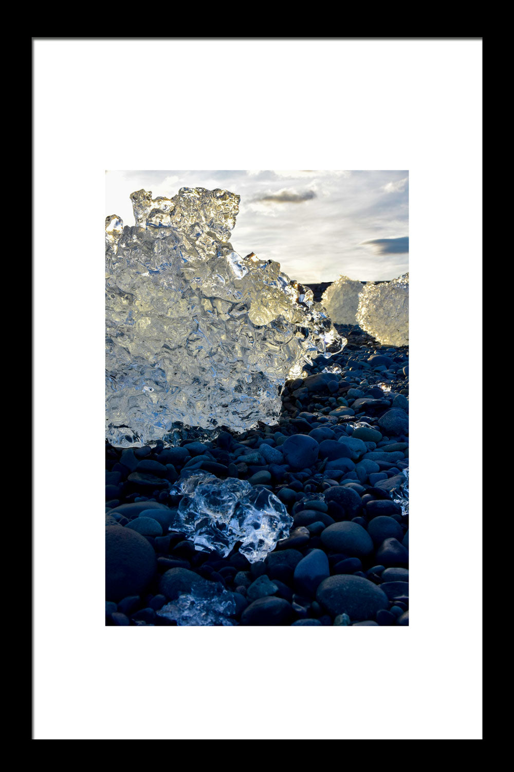 Diamond Beach Blue Ice Original Photograph by Kim A. Bailey 