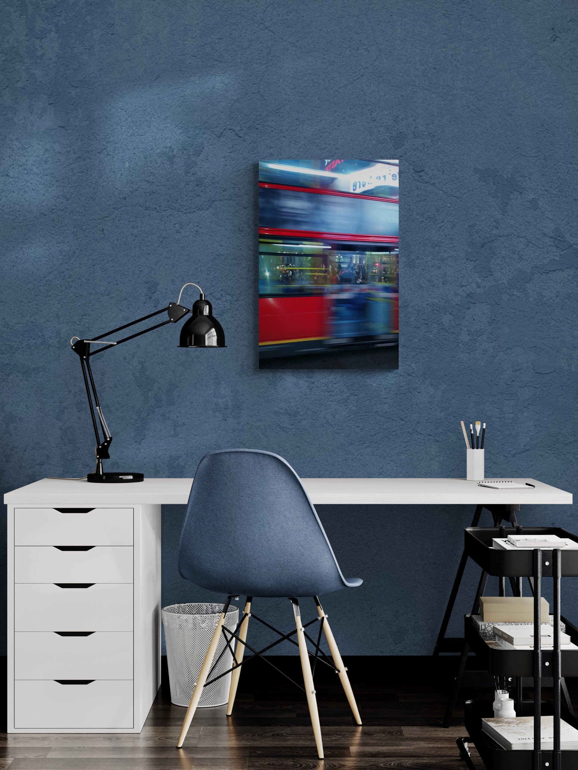  Double Deck, Original Photograph by Kim A. Bailey Hanging in a Home Office