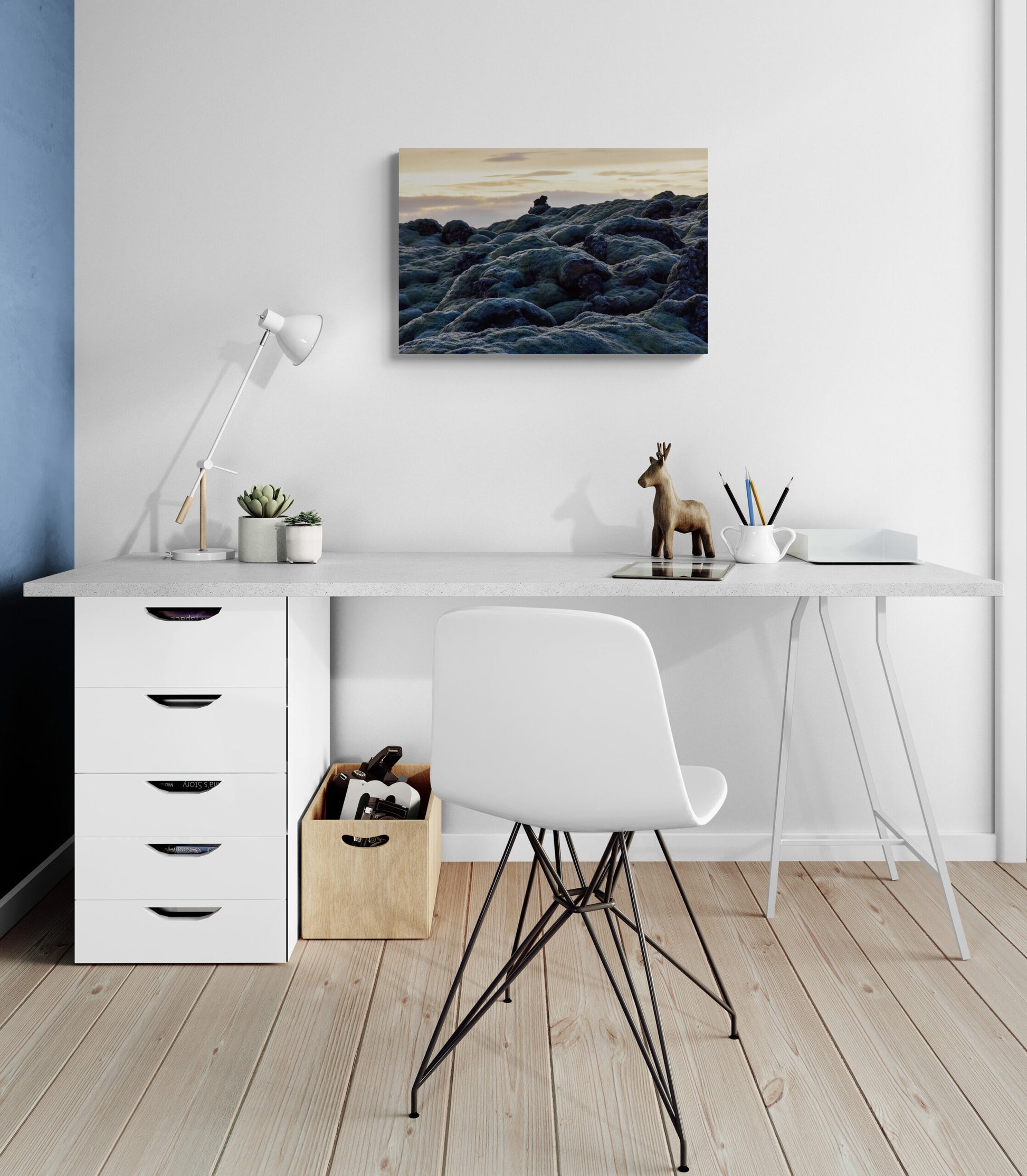 Nature-Inspired Photography Prints to Elevate Your Space "Green Moss on Lava Rocks in Iceland"