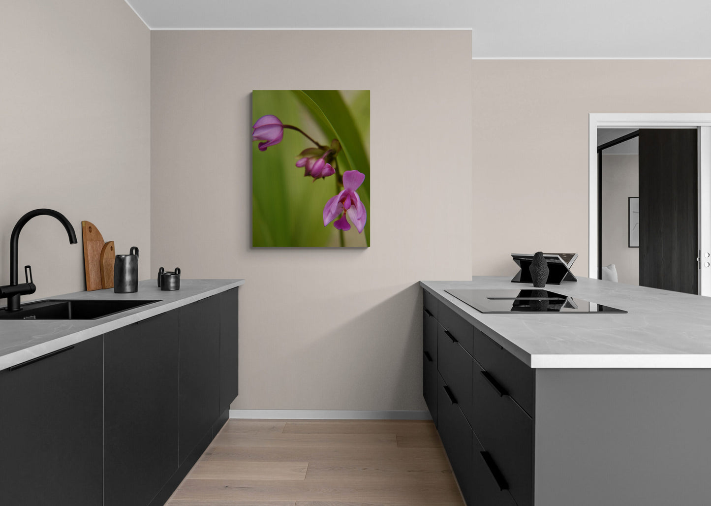 Ground Orchid Original Photograph by Kim A. Bailey in a Kitchen